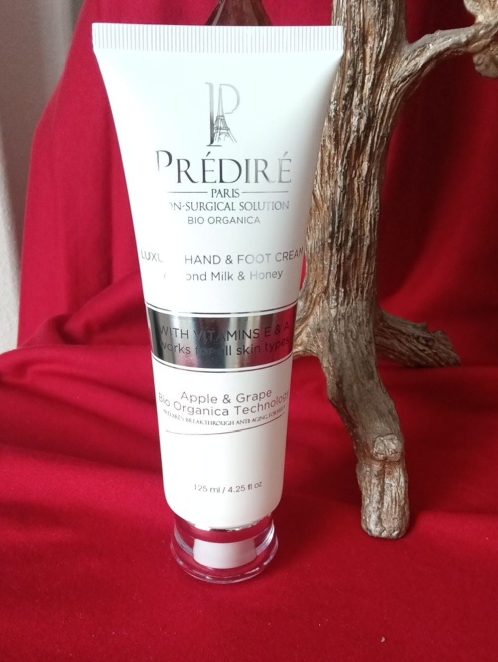 PRÉDIRÉ Hand & Foot Cream - White Tube with Silver Accent